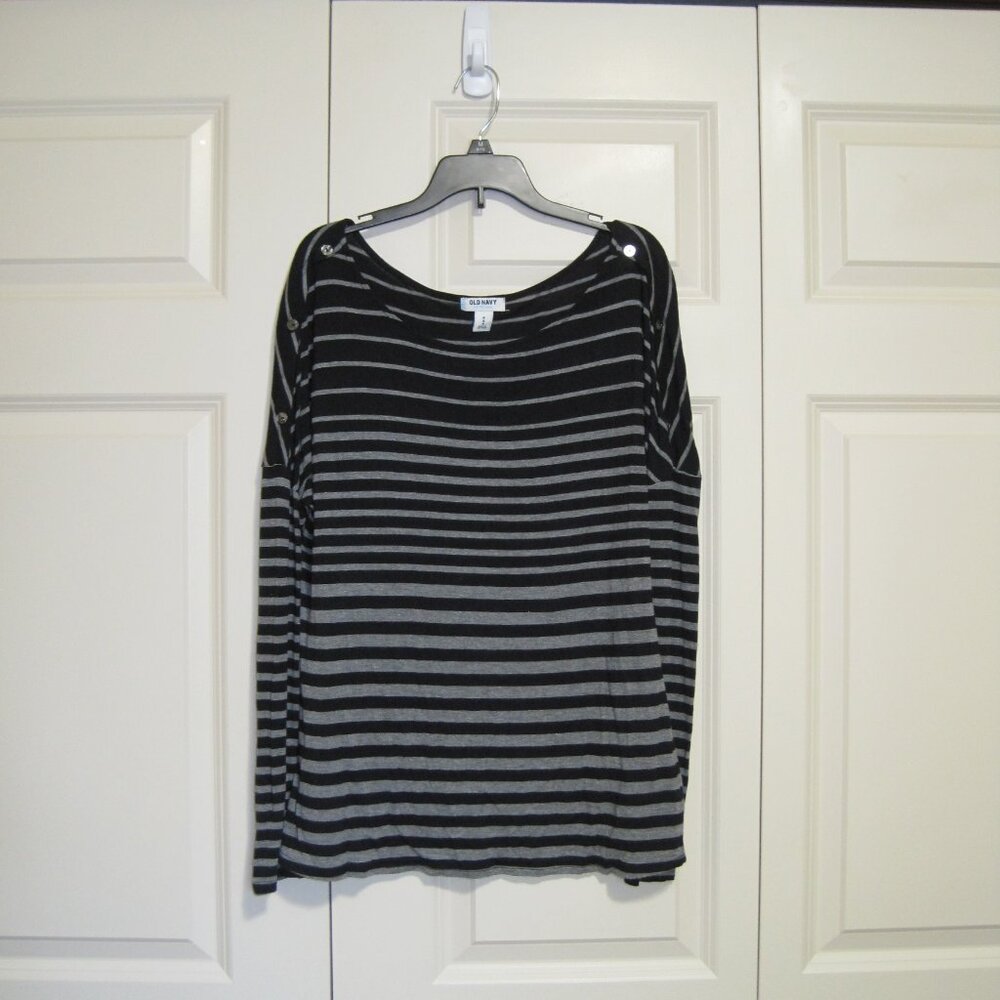 Old Navy striped top sz M women's
